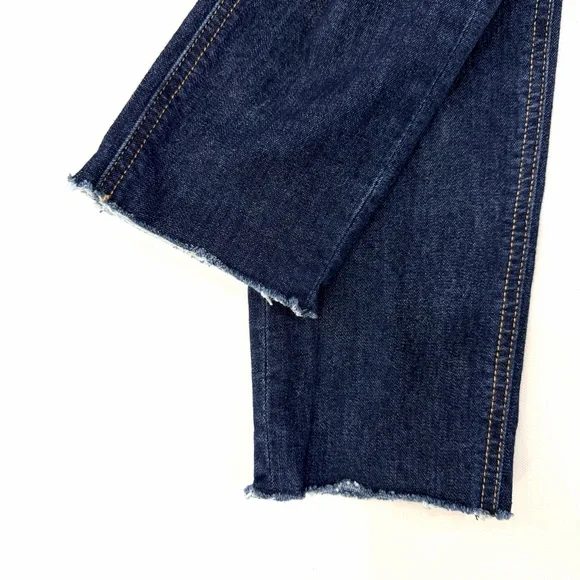 rag & bone 10 Inch Ankle Skinny Raw Hem Jeans Mad River Dark Wash Denim 29 - Picture 5 of 8